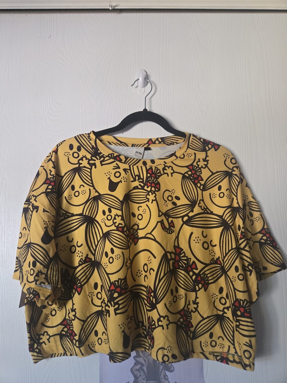 Women’s Yellow Graphic Cropped Tee by (unknown)